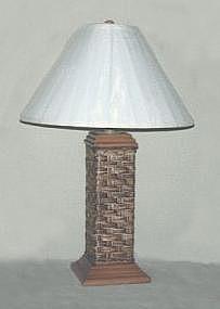 wicker furniture - table lamp #5480