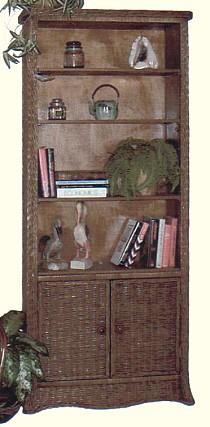 wicker furniture - bookcase #4790
