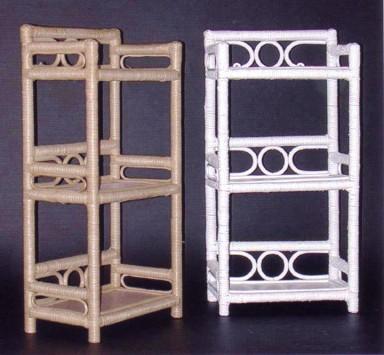 wicker furniture - three tier wall shelf #4201