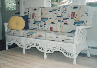 wicker porch furniture - sofa #8813-9