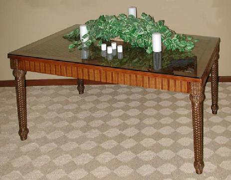 wicker furniture - dining table #4284DT