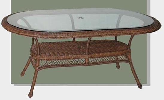 oval patio table #4178